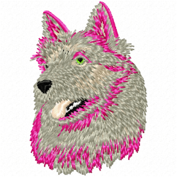 Dogs Embroidery Design 11